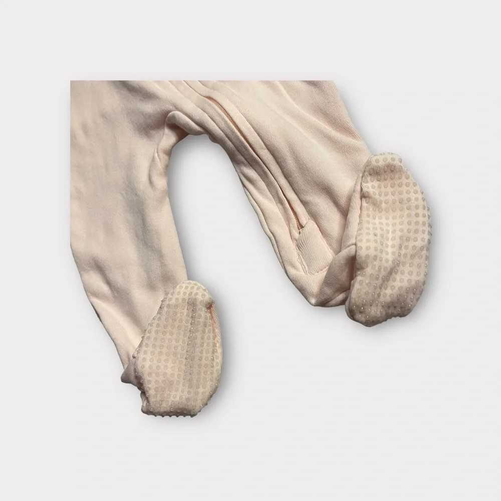 L’ovedbaby Pink Organic Footie Sleeper